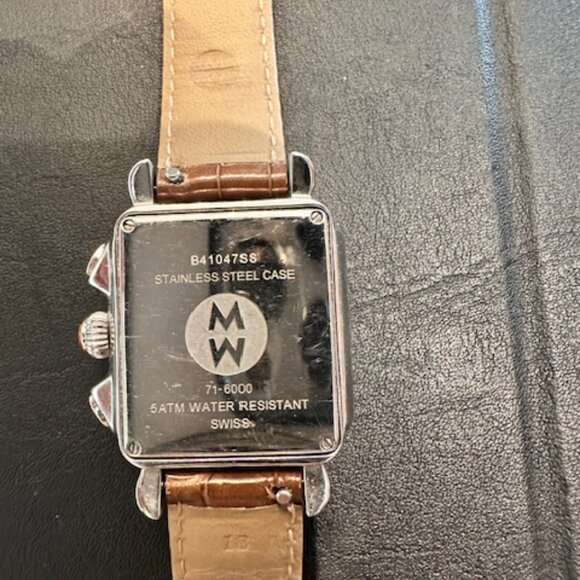 Michele Deco Stainless Steel Diamond Watch main image 4